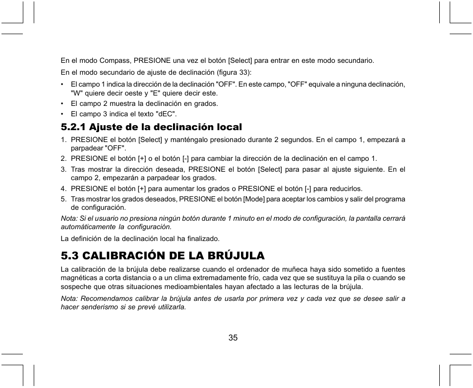 3 calibración de la brújula, 1 ajuste de la declinación local | SUUNTO X-Lander User Manual | Page 175 / 380