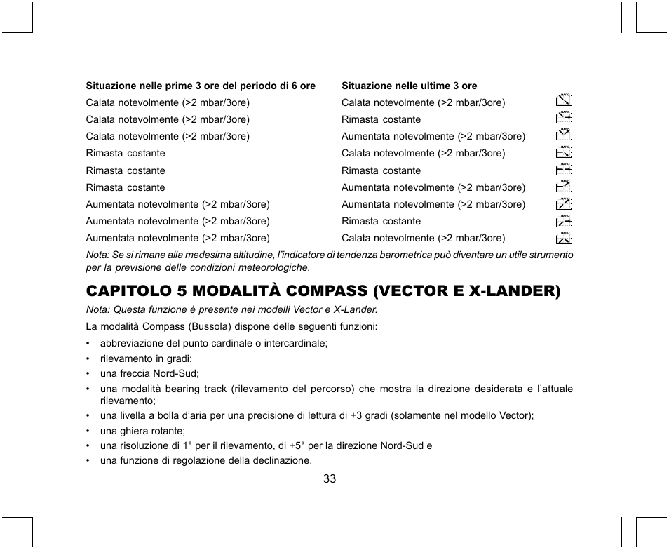 Capitolo 5 modalità compass (vector e x-lander) | SUUNTO X-Lander User Manual | Page 221 / 380