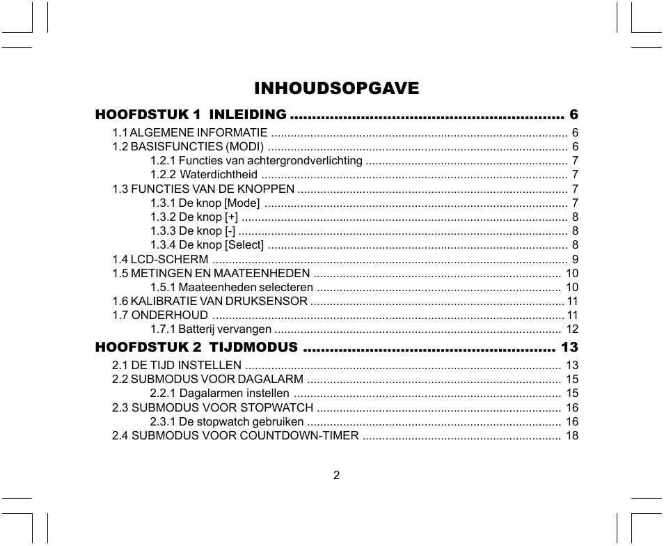 Inhoudsopgave | SUUNTO X-Lander User Manual | Page 238 / 380