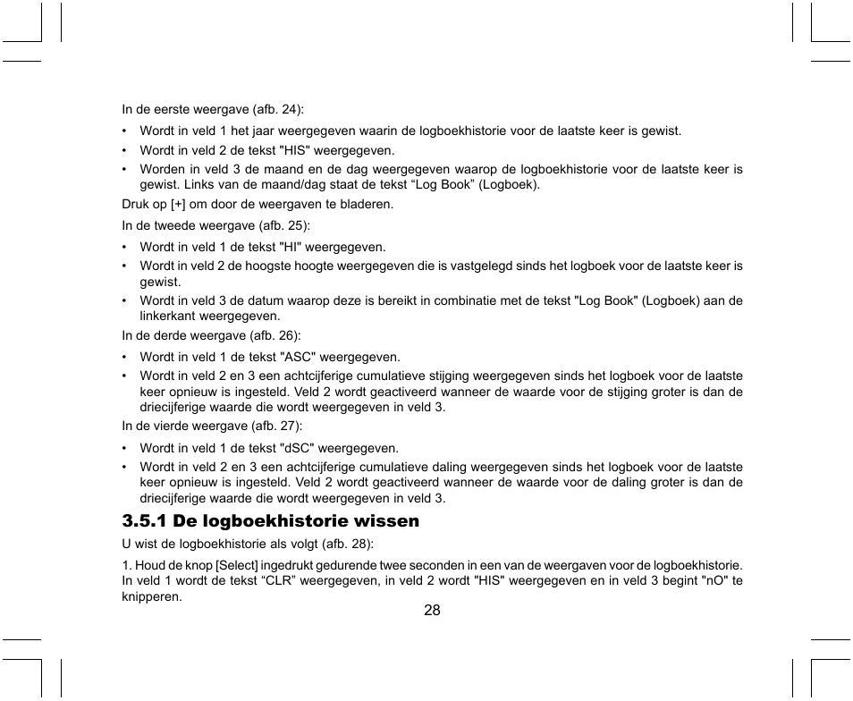 1 de logboekhistorie wissen | SUUNTO X-Lander User Manual | Page 264 / 380