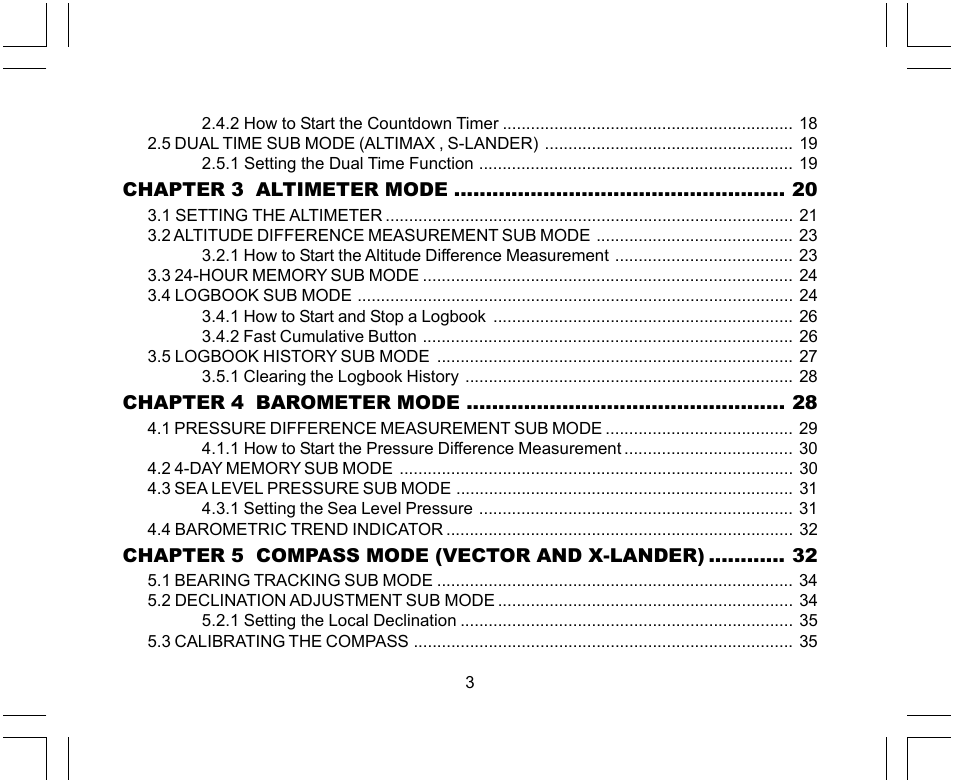 SUUNTO X-Lander User Manual | Page 3 / 380