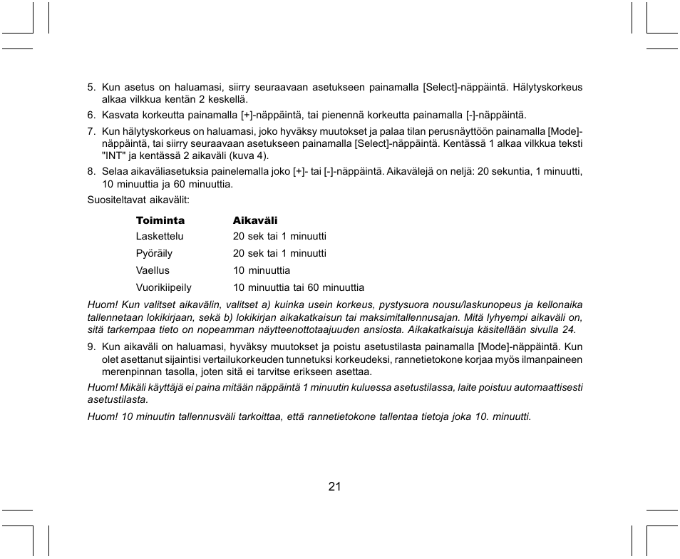 SUUNTO X-Lander User Manual | Page 305 / 380