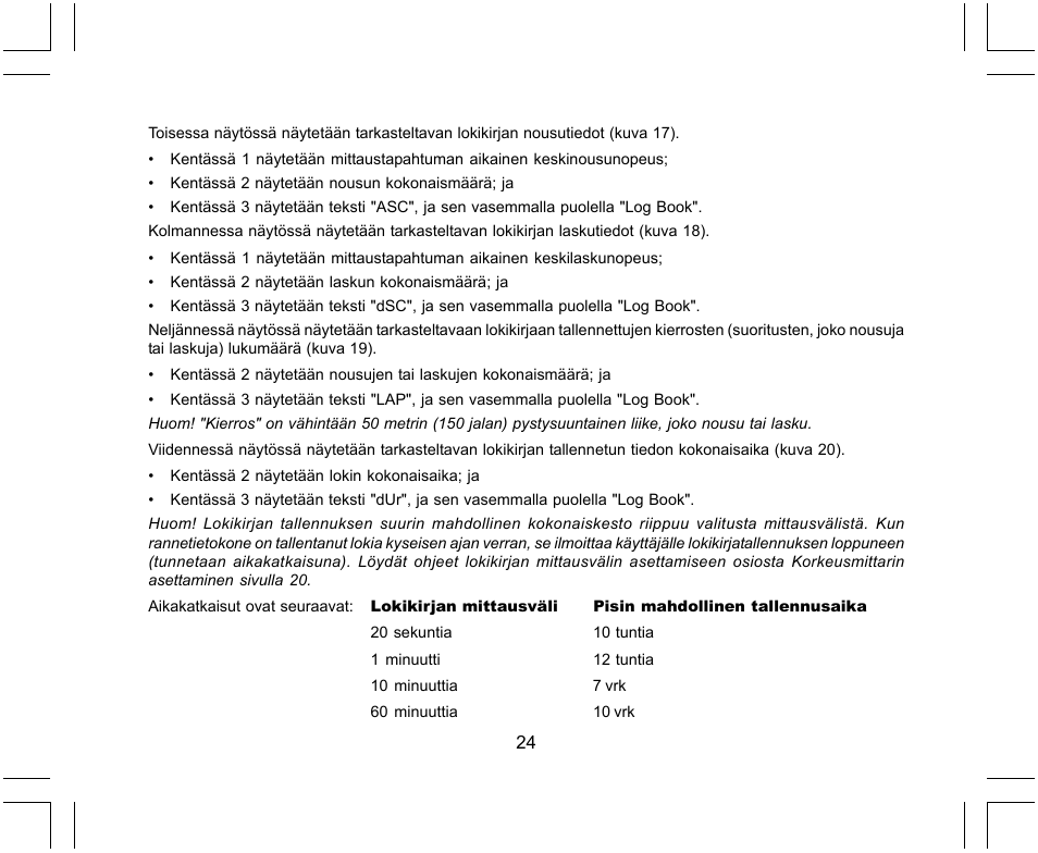 SUUNTO X-Lander User Manual | Page 308 / 380