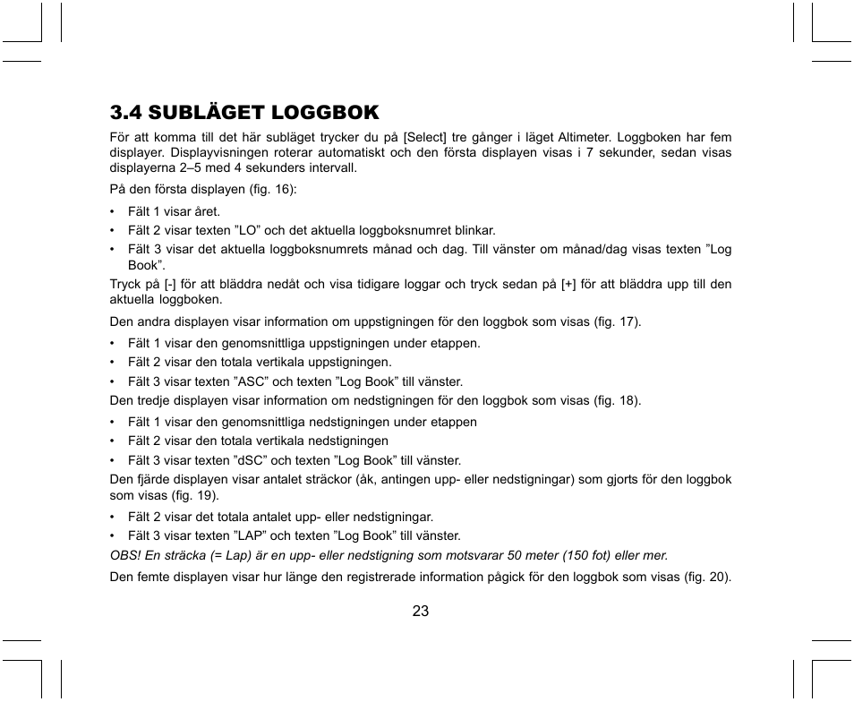 4 subläget loggbok | SUUNTO X-Lander User Manual | Page 353 / 380