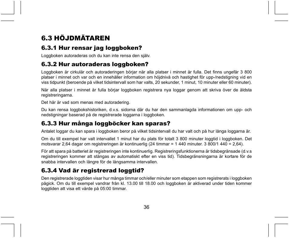 3 höjdmätaren | SUUNTO X-Lander User Manual | Page 366 / 380