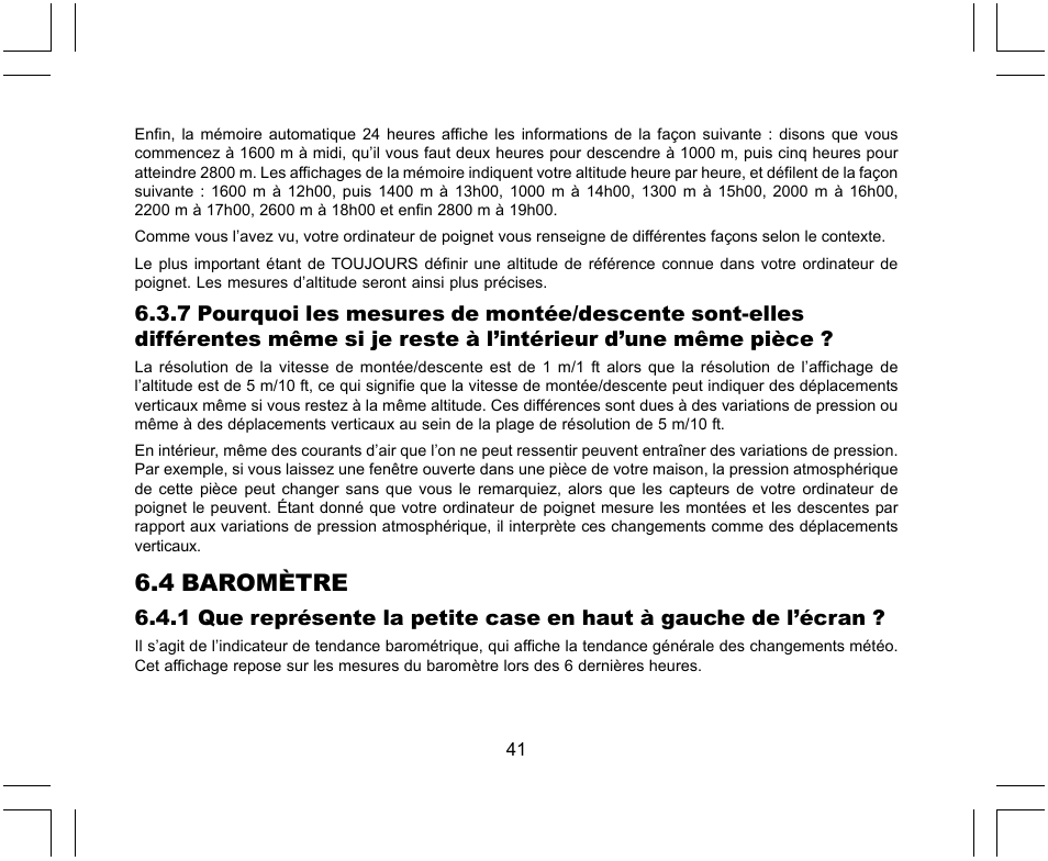 4 baromètre | SUUNTO X-Lander User Manual | Page 87 / 380