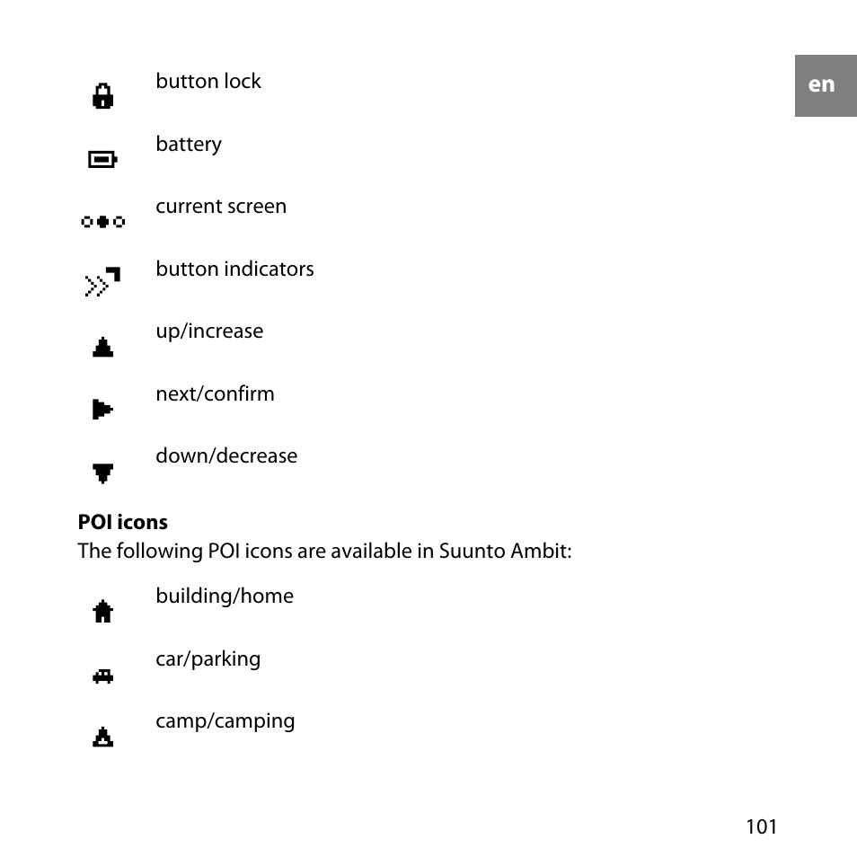 SUUNTO AMBIT User Manual | Page 101 / 120