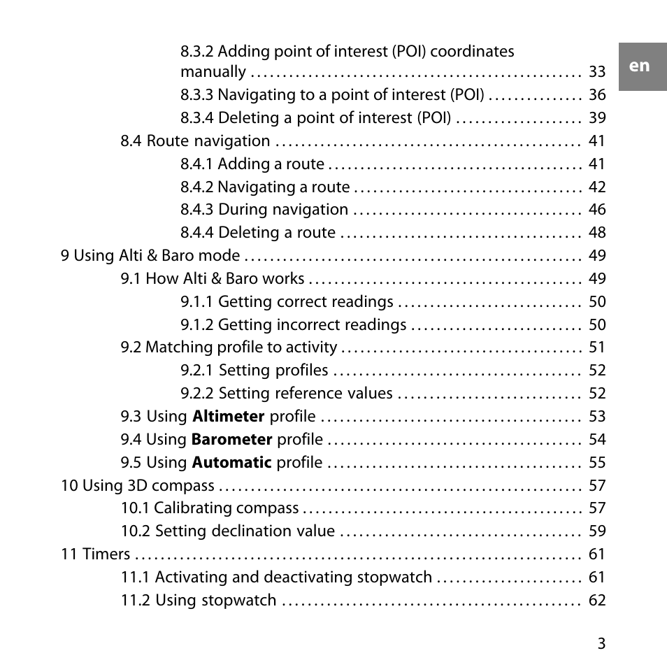 SUUNTO AMBIT User Manual | Page 3 / 120