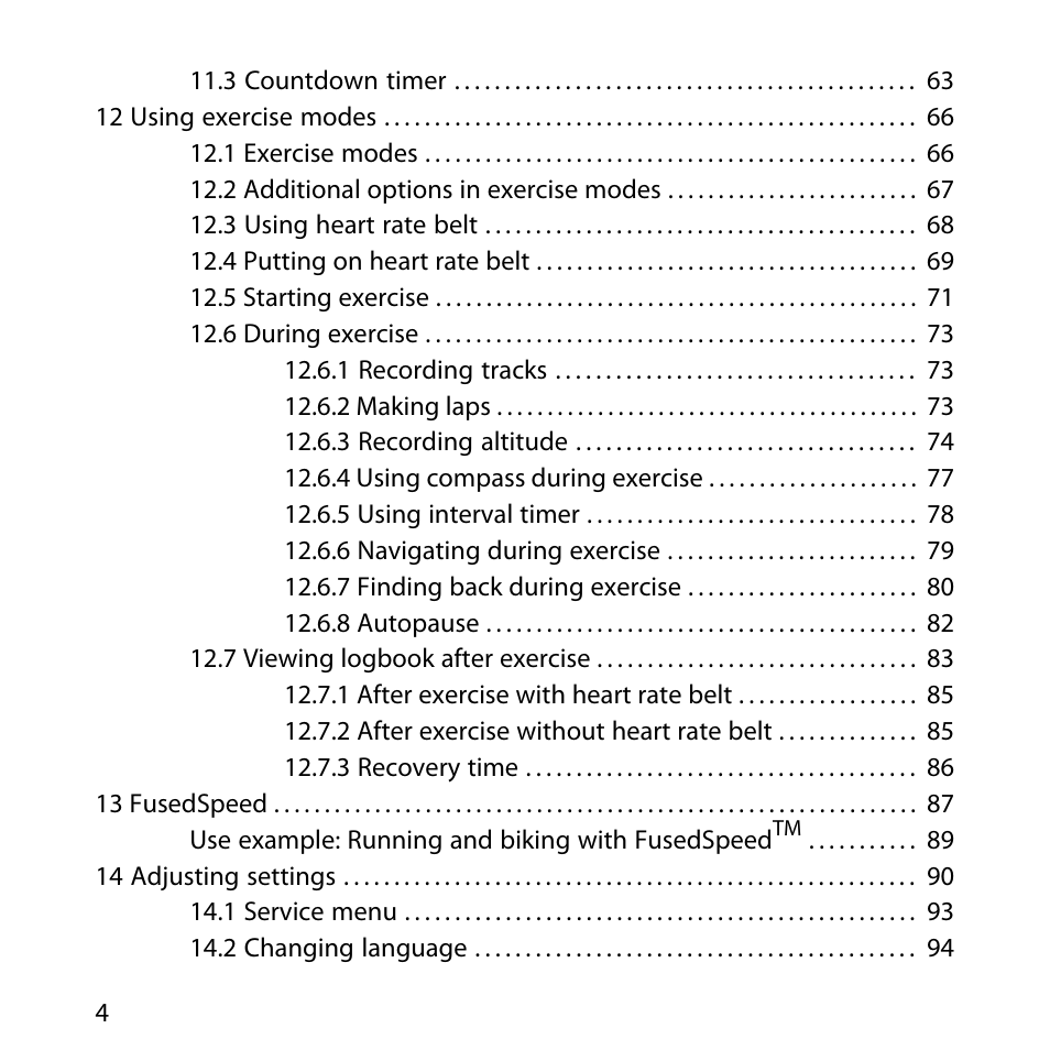 SUUNTO AMBIT User Manual | Page 4 / 120