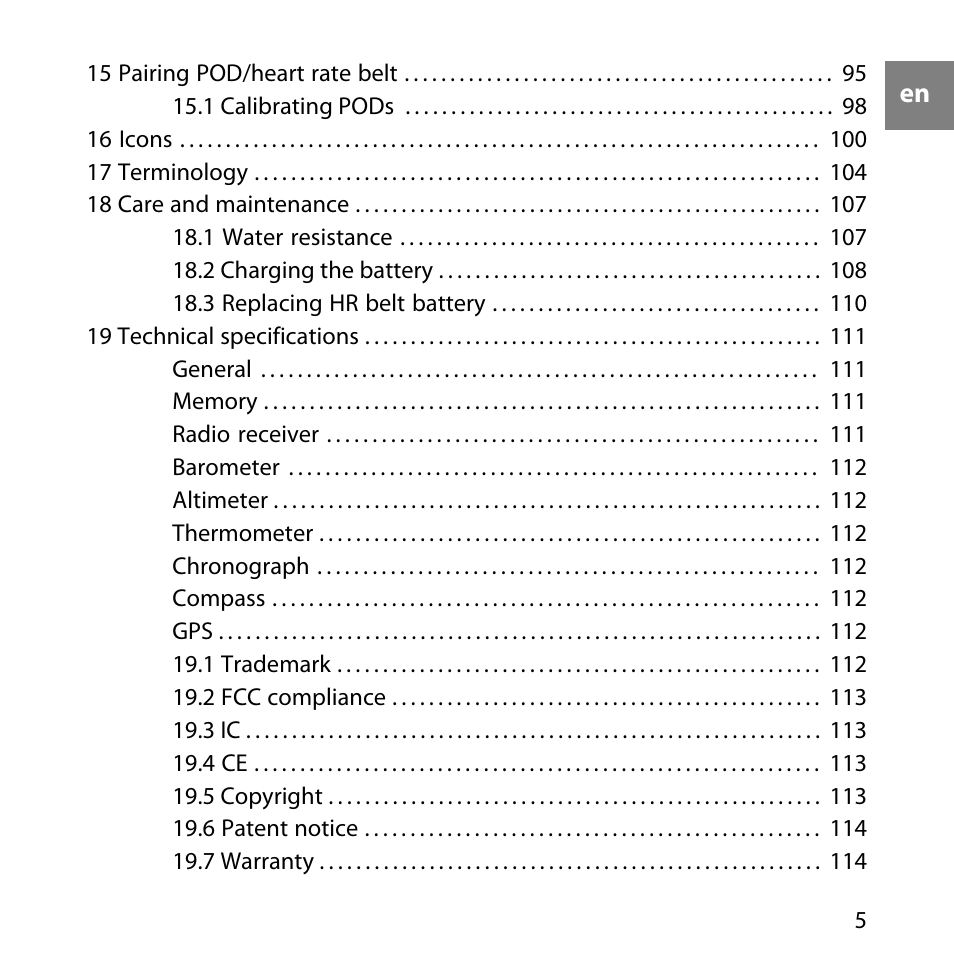 SUUNTO AMBIT User Manual | Page 5 / 120