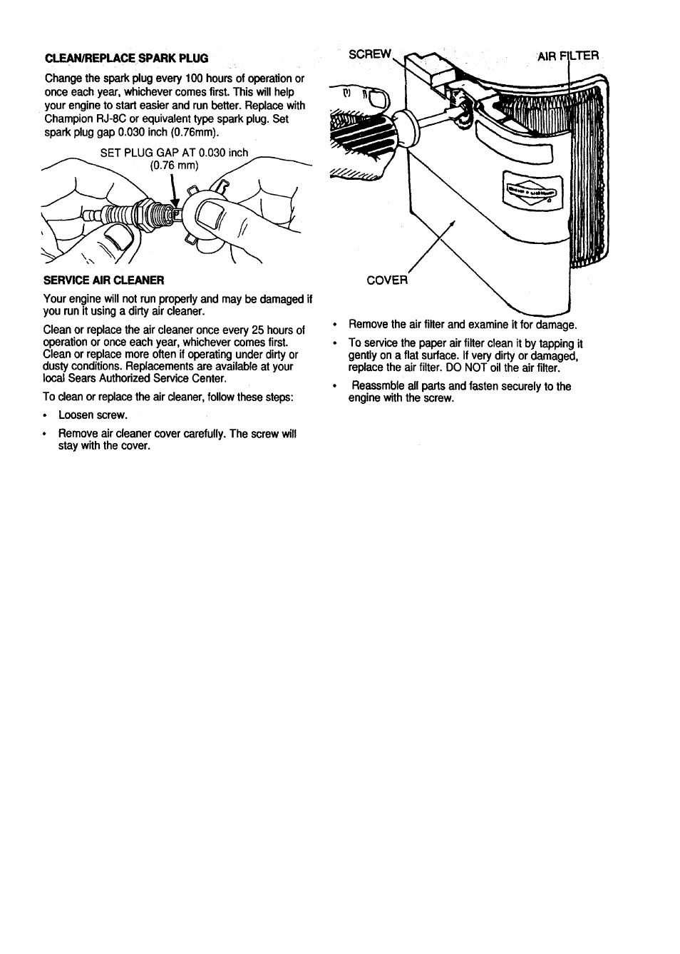 Craftsman 580.762250 User Manual | Page 13 / 16