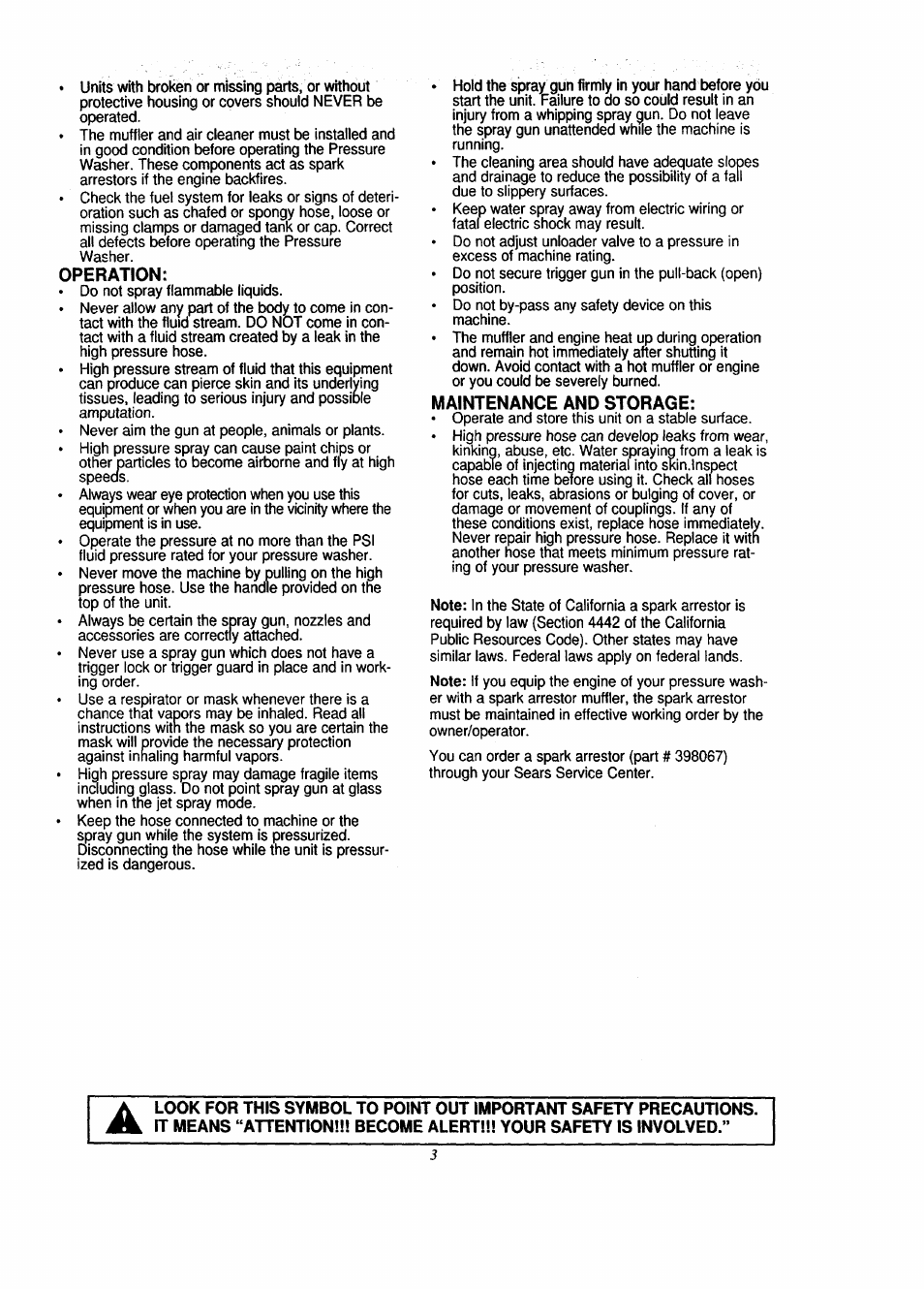 Craftsman 580.762250 User Manual | Page 3 / 16