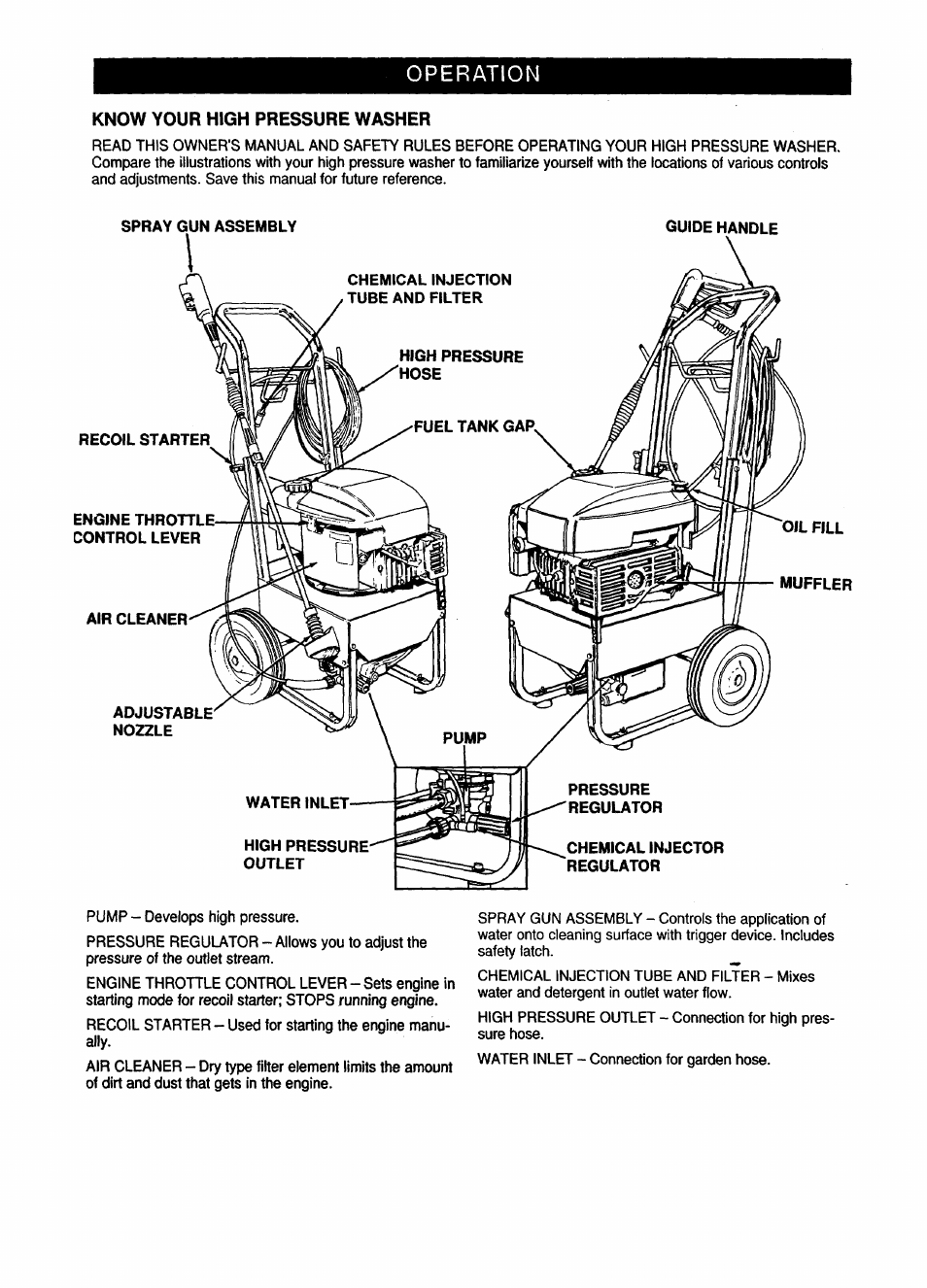 Operation | Craftsman 580.762250 User Manual | Page 6 / 16