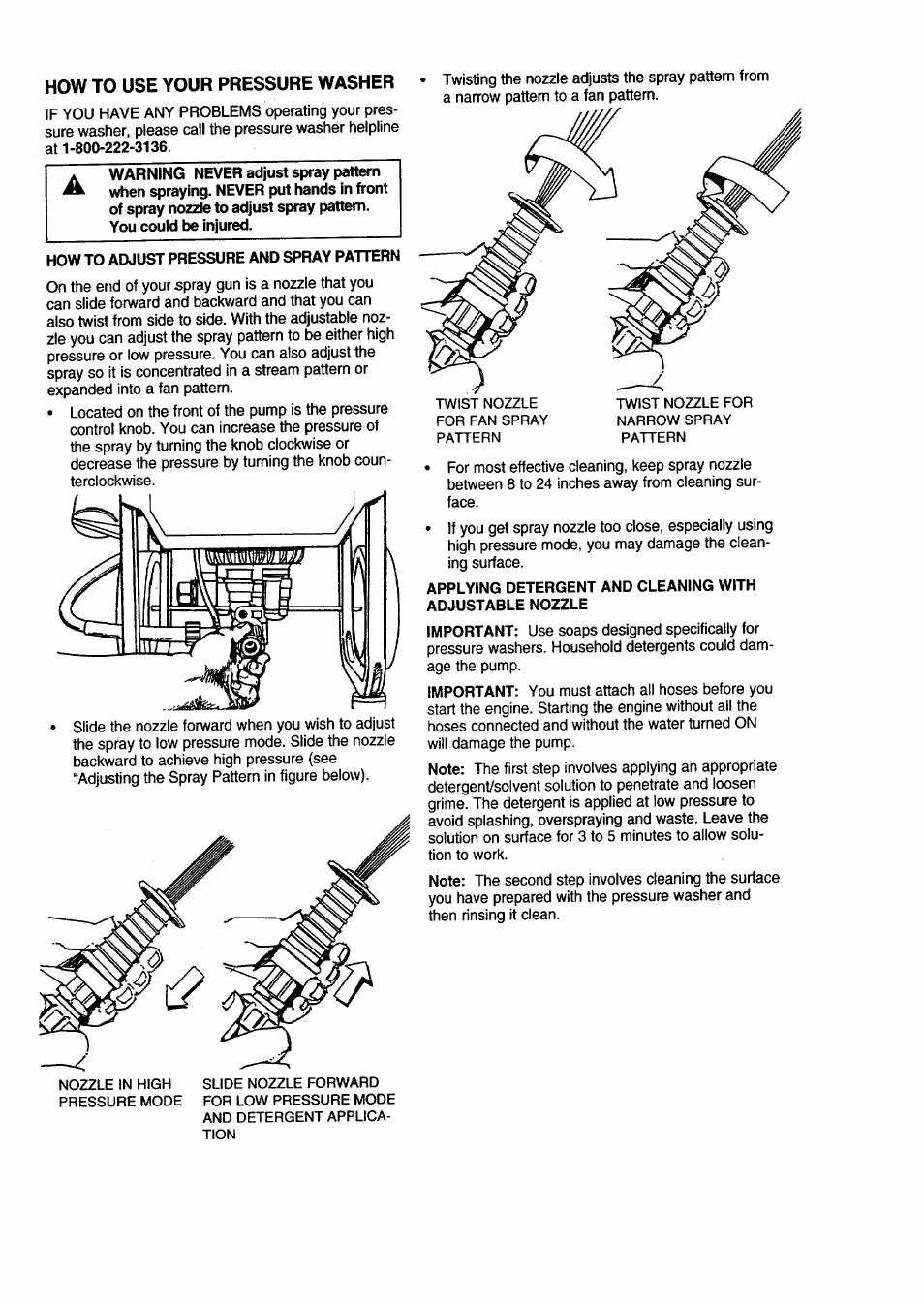 How to use your pressure washer | Craftsman 580.762250 User Manual | Page 7 / 16