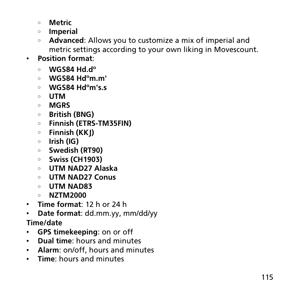 SUUNTO AMBIT2 R User Guide User Manual | Page 115 / 145