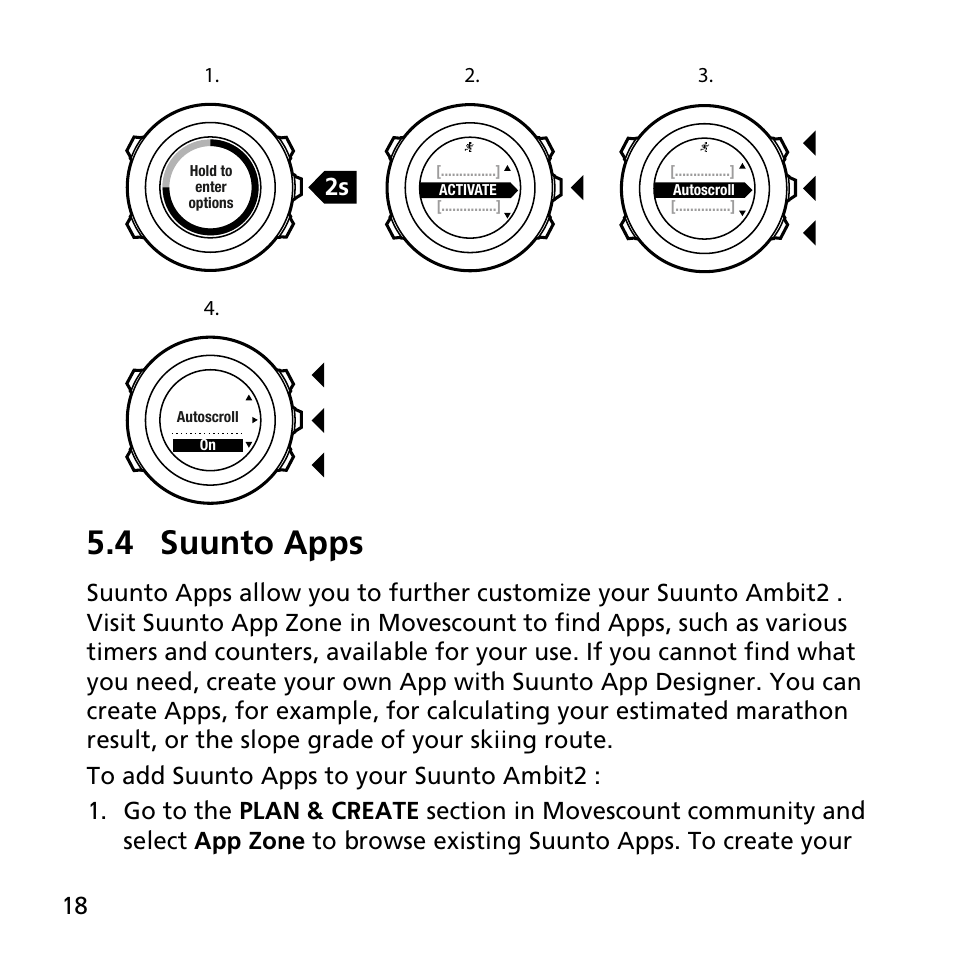 4 suunto apps | SUUNTO AMBIT2 R User Guide User Manual | Page 18 / 145