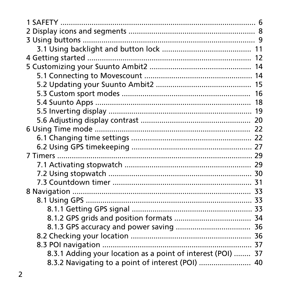 SUUNTO AMBIT2 R User Guide User Manual | Page 2 / 145