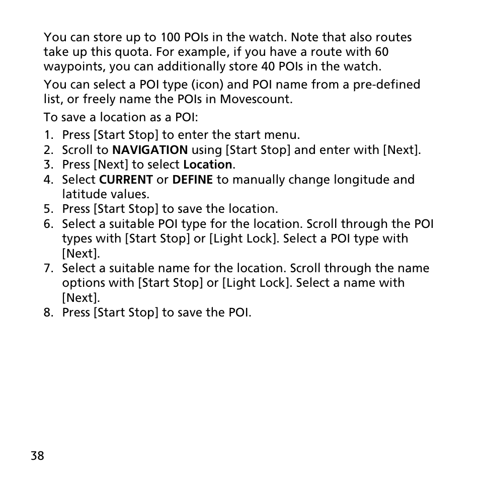 SUUNTO AMBIT2 R User Guide User Manual | Page 38 / 145