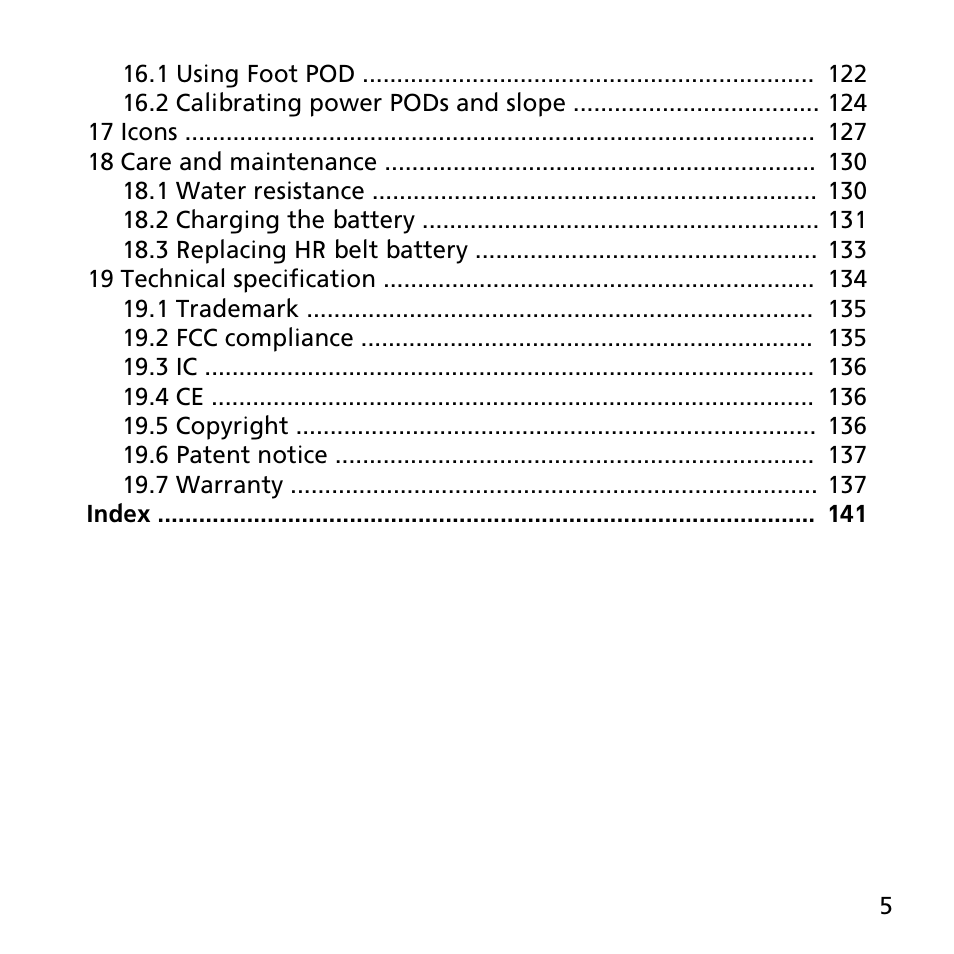 SUUNTO AMBIT2 R User Guide User Manual | Page 5 / 145