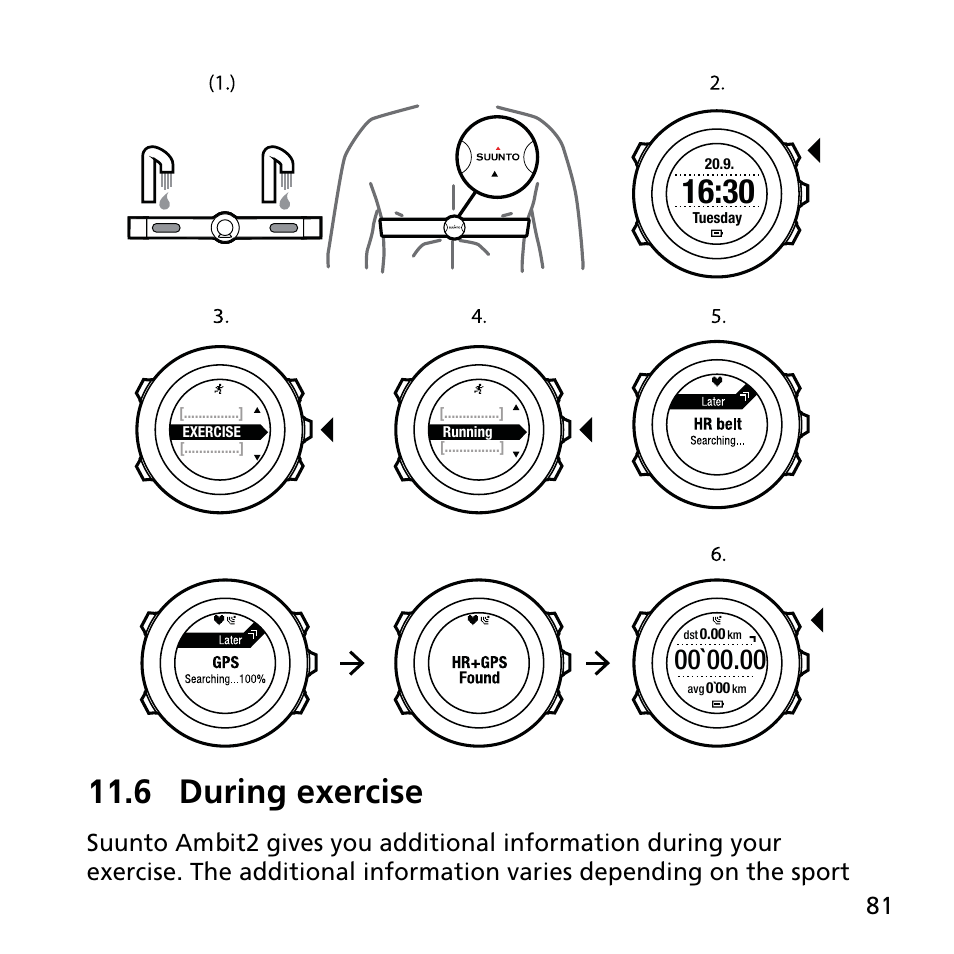 6 during exercise | SUUNTO AMBIT2 R User Guide User Manual | Page 81 / 145