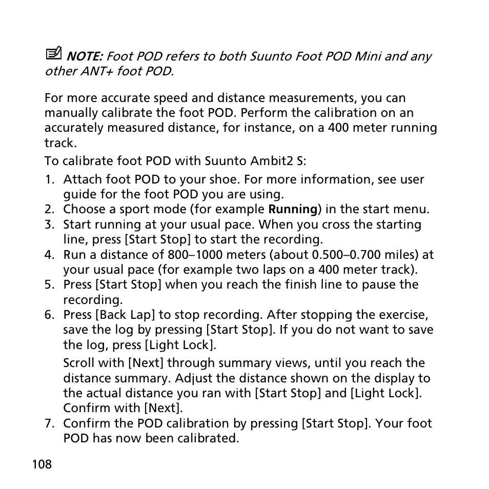 SUUNTO AMBIT2 S User Guide User Manual | Page 108 / 128