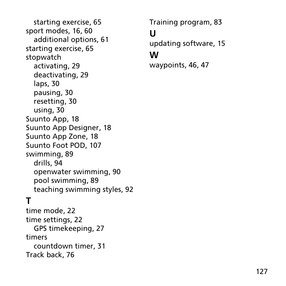 SUUNTO AMBIT2 S User Guide User Manual | Page 127 / 128