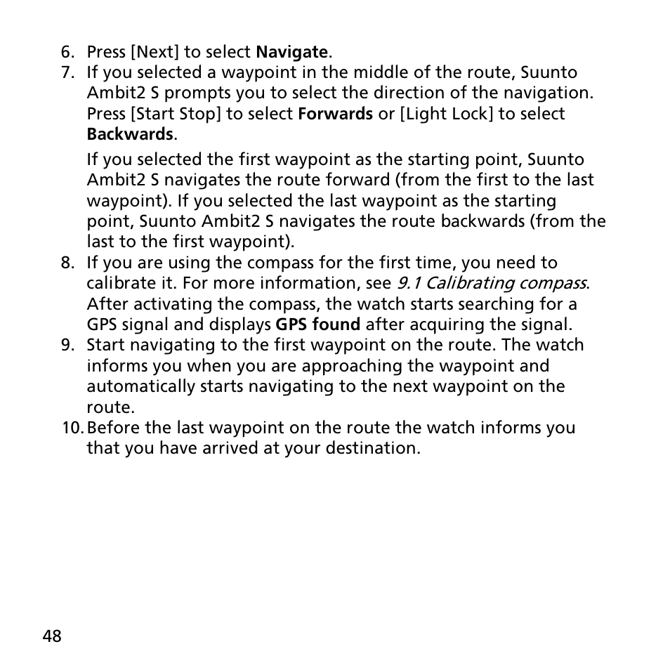 SUUNTO AMBIT2 S User Guide User Manual | Page 48 / 128