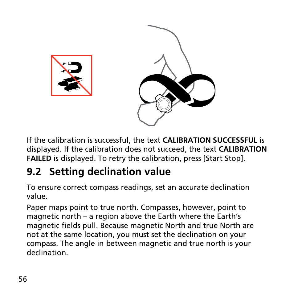 2 setting declination value | SUUNTO AMBIT2 S User Guide User Manual | Page 56 / 128