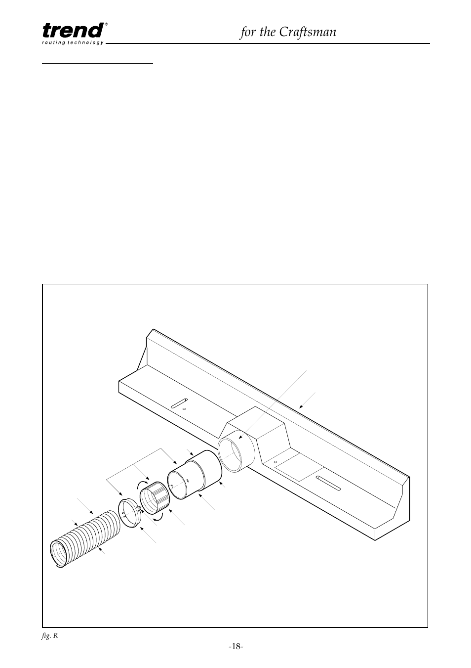 Optional accessories, Dust extraction equipment, Router table for the craftsman | Craftsman CRT/A User Manual | Page 19 / 35