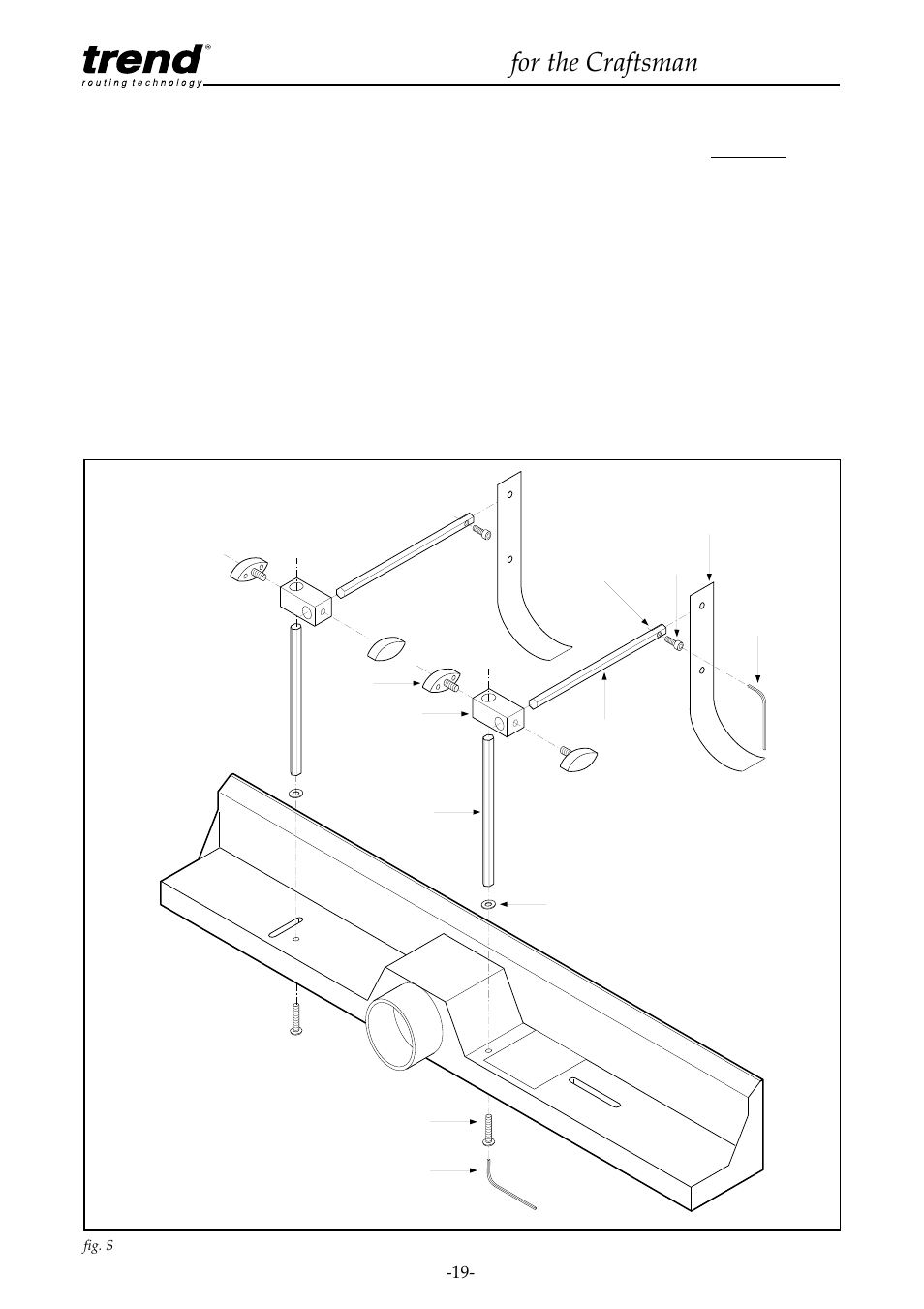 Assembly of spring pressure clamp, Router table for the craftsman | Craftsman CRT/A User Manual | Page 20 / 35
