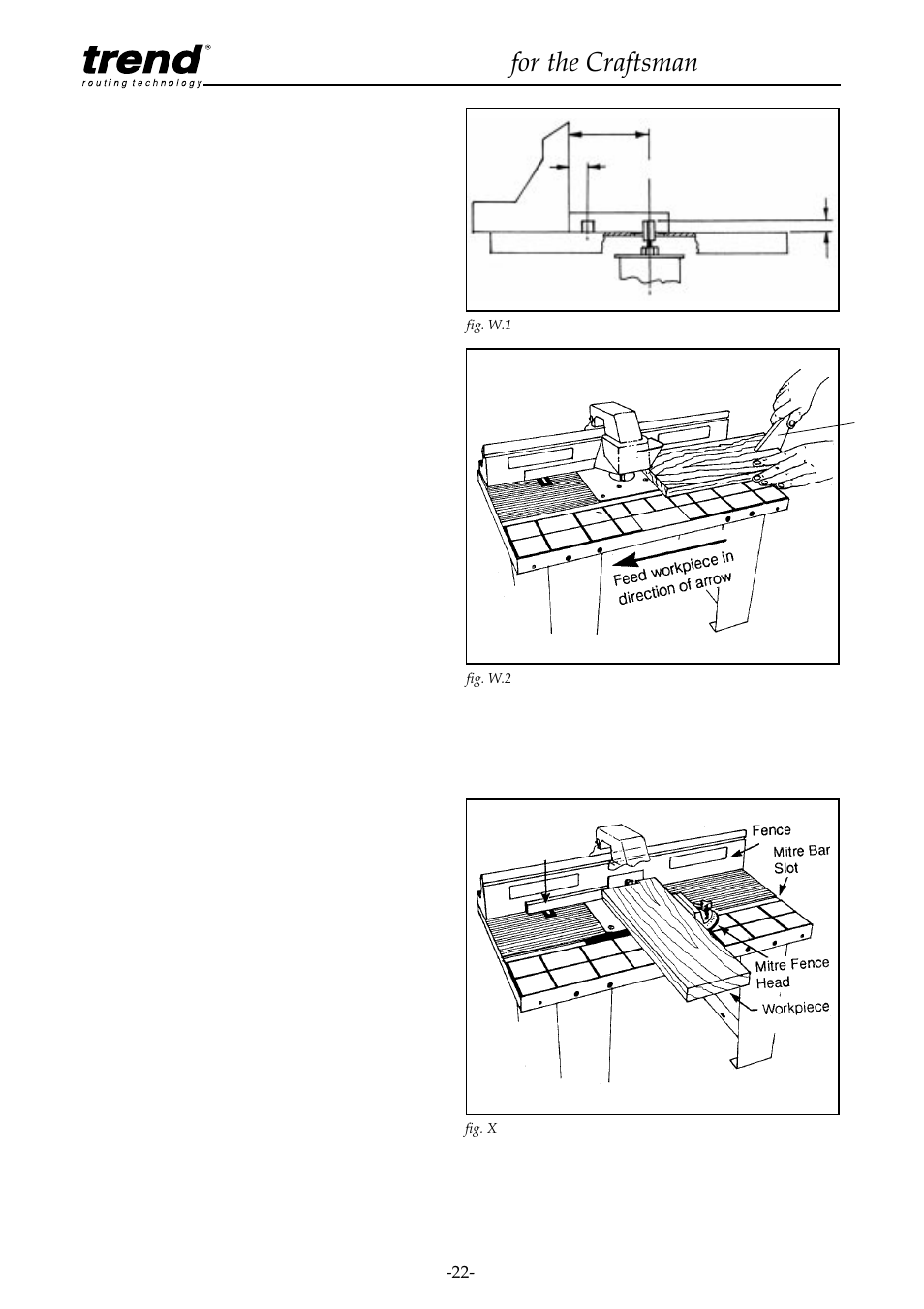 Using router table for grooving, Using mitre fence, Router table for the craftsman | Craftsman CRT/A User Manual | Page 23 / 35