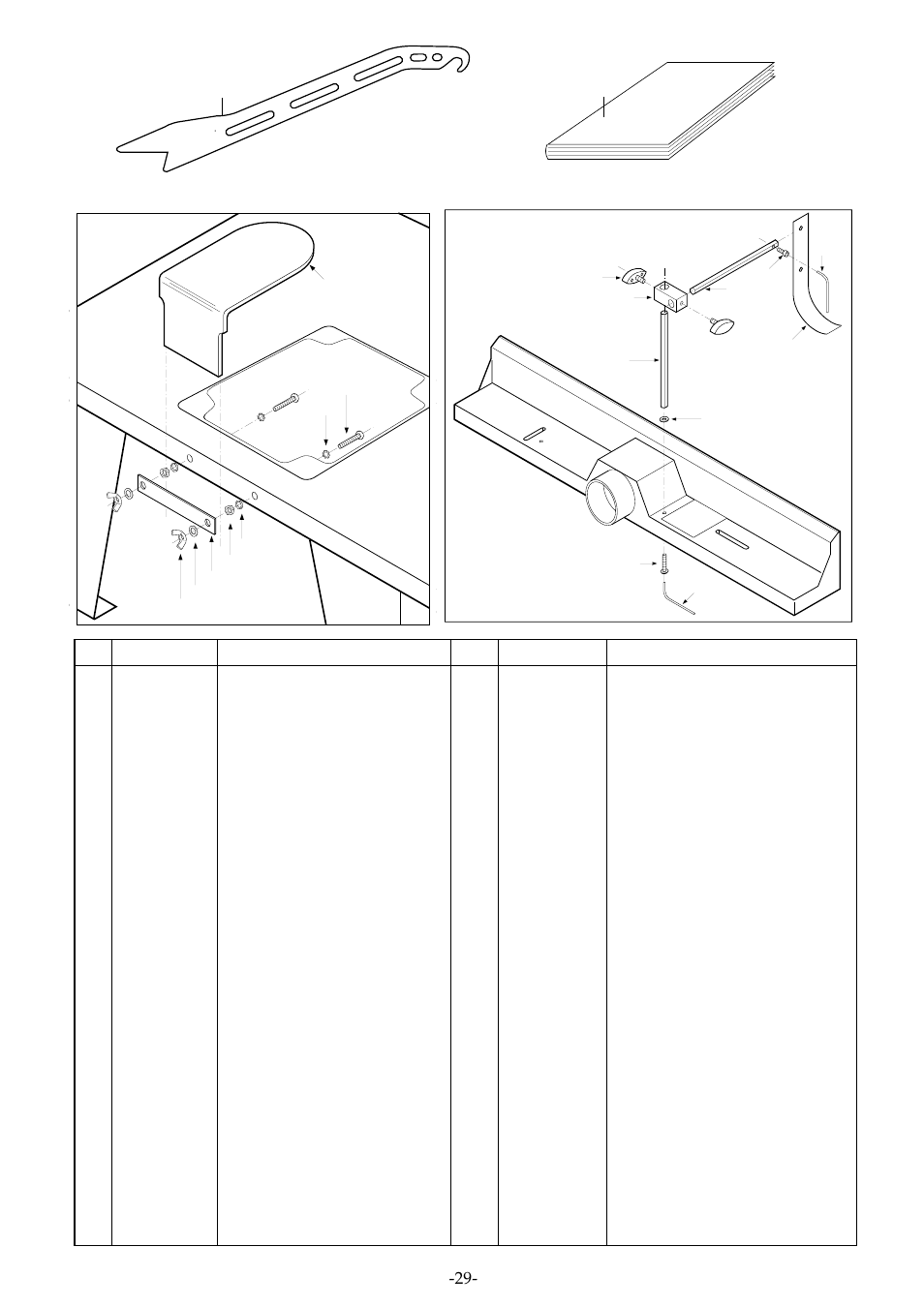 Router table for the craftsman, Optional accessories | Craftsman CRT/A User Manual | Page 29 / 35