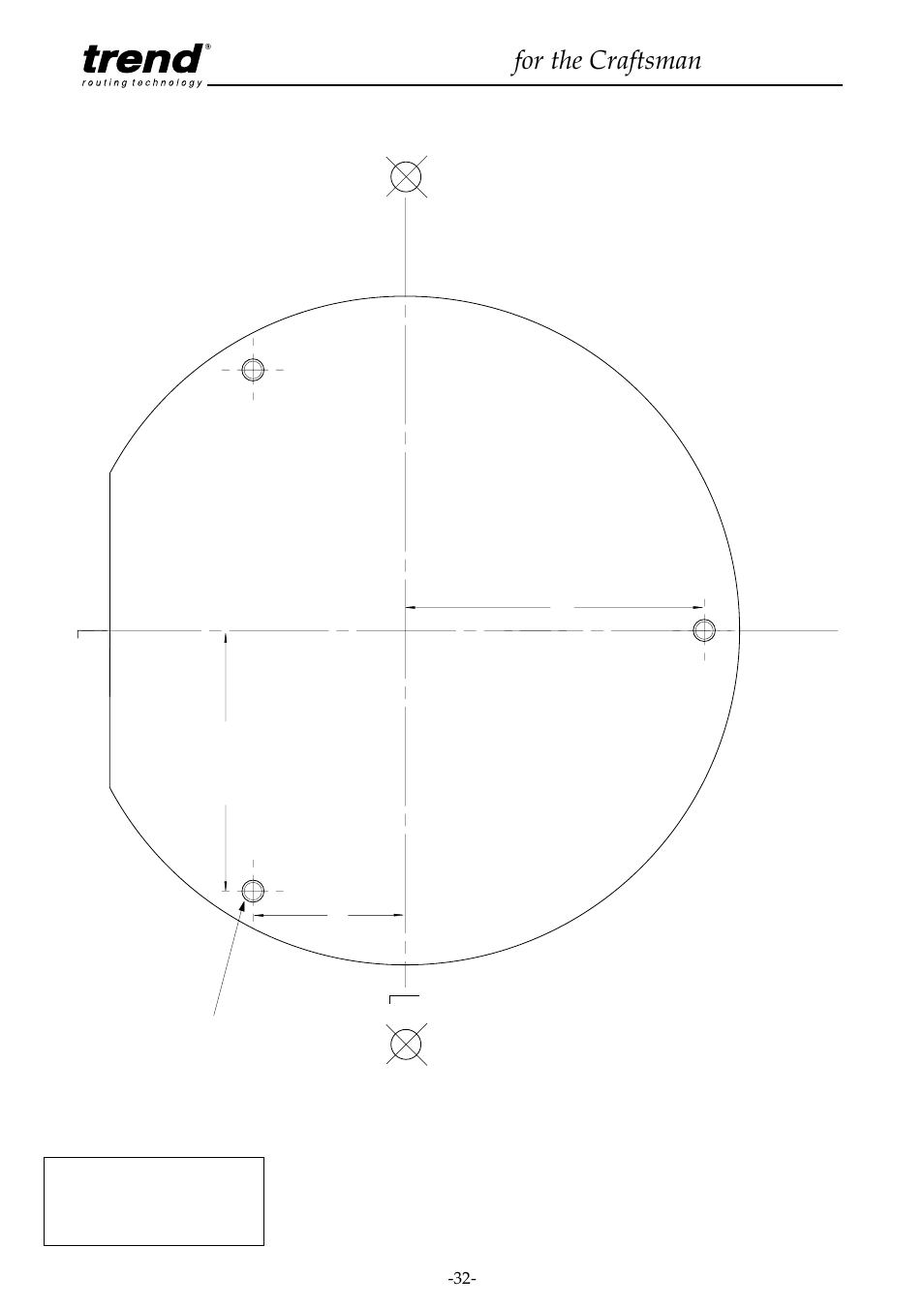 Plan for base of skil 1835u, 1875u1, Router table for the craftsman | Craftsman CRT/A User Manual | Page 32 / 35