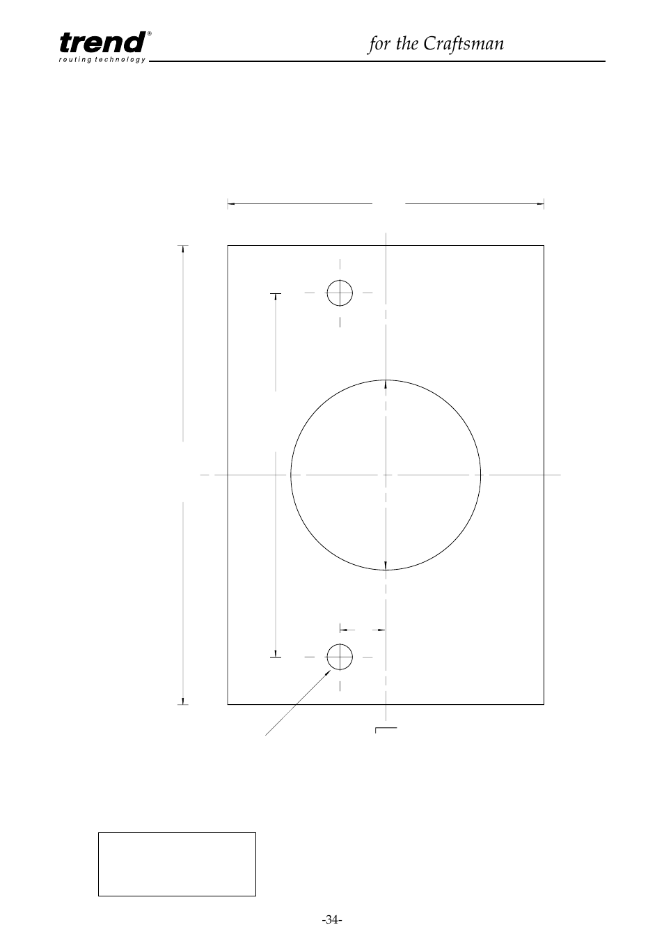 Plan for the elu of97(e) gasket, Router table for the craftsman | Craftsman CRT/A User Manual | Page 34 / 35