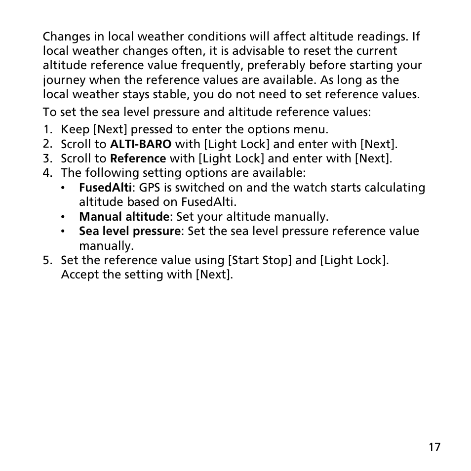 SUUNTO AMBIT3 PEAK User Manual | Page 17 / 127