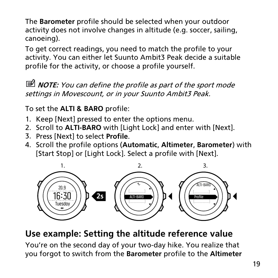 SUUNTO AMBIT3 PEAK User Manual | Page 19 / 127