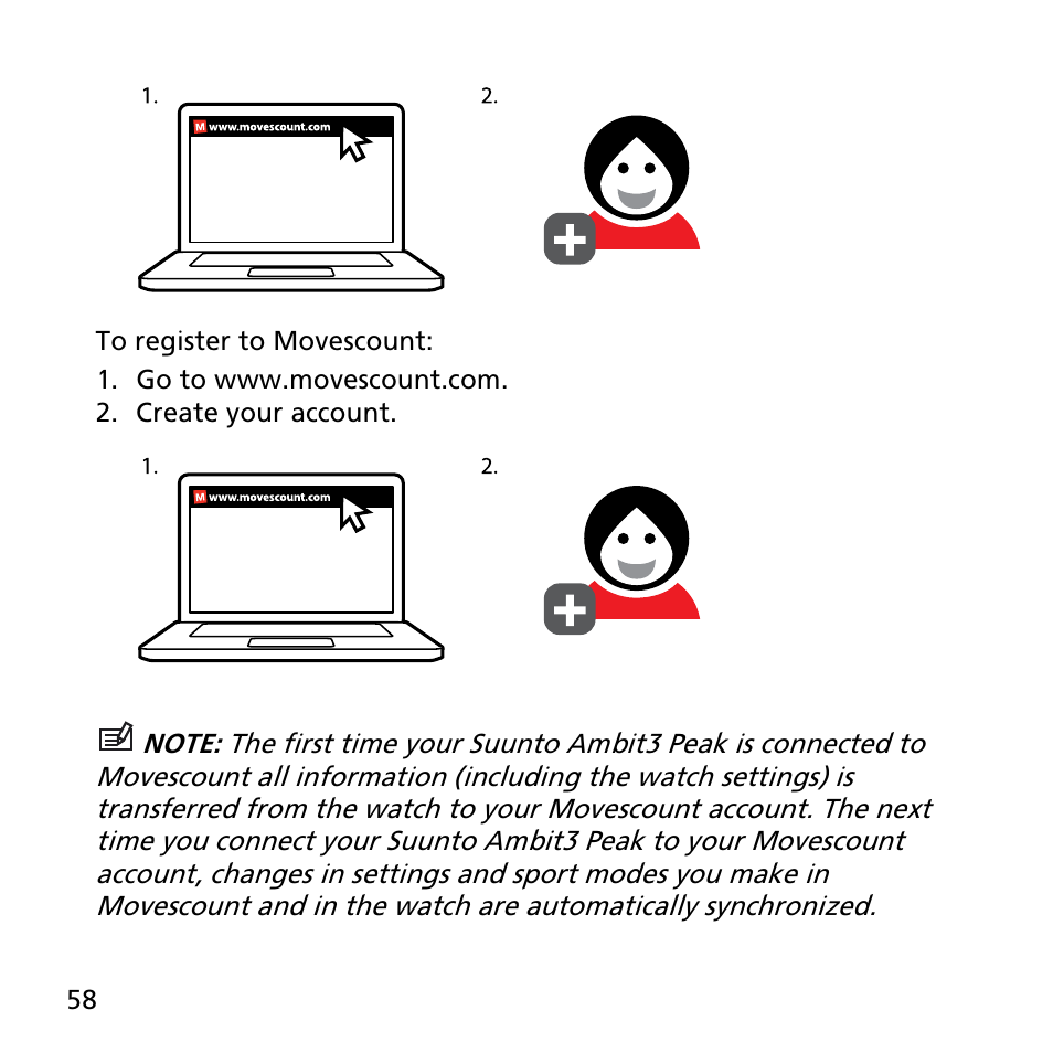 SUUNTO AMBIT3 PEAK User Manual | Page 58 / 127