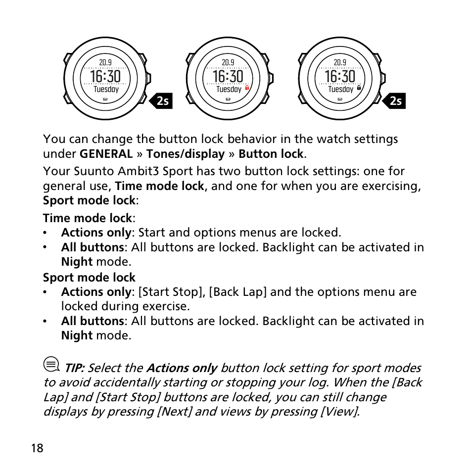 SUUNTO AMBIT3 SPORT User Manual | Page 18 / 112