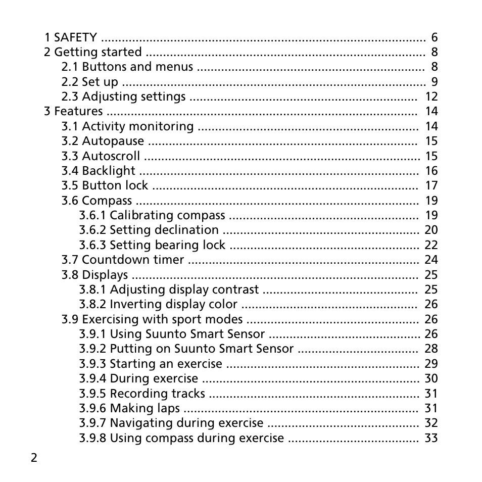 SUUNTO AMBIT3 SPORT User Manual | Page 2 / 112