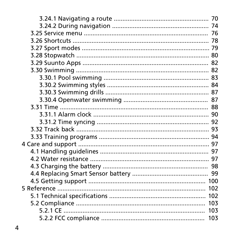 SUUNTO AMBIT3 SPORT User Manual | Page 4 / 112