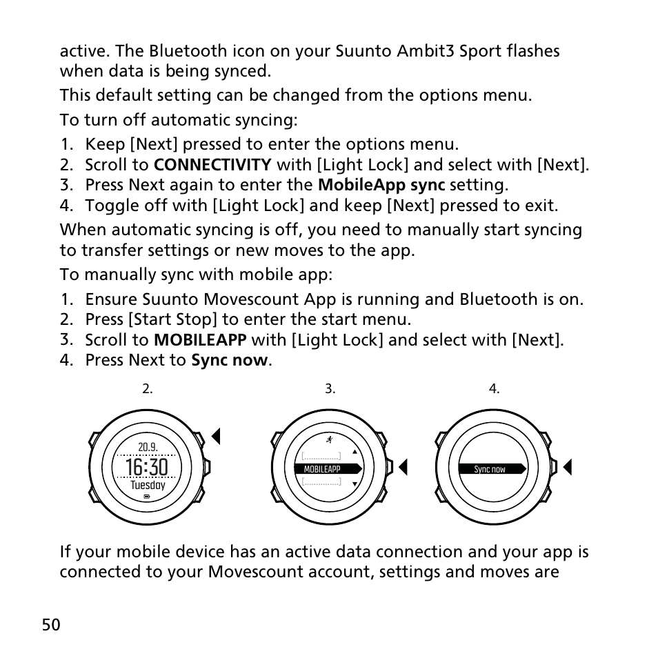 SUUNTO AMBIT3 SPORT User Manual | Page 50 / 112