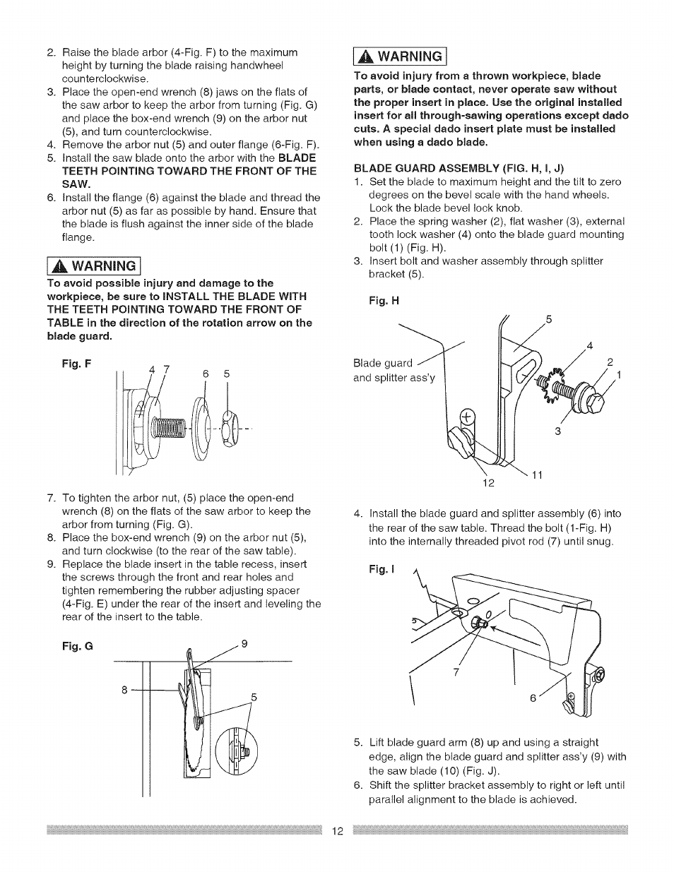 Craftsman 137.248850 User Manual | Page 12 / 30