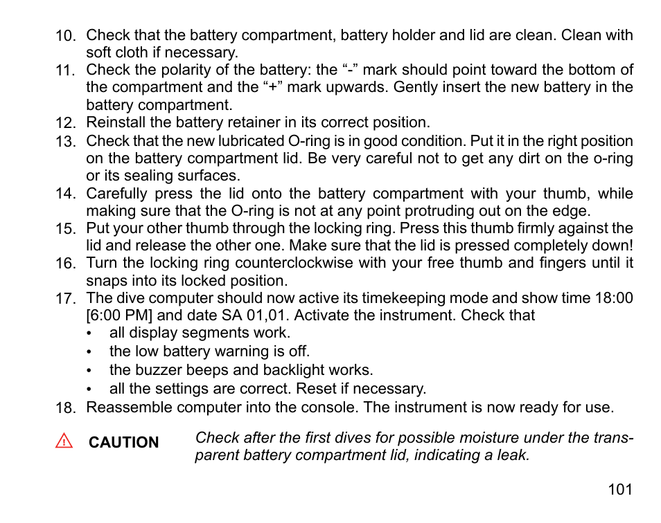 SUUNTO COBRA User Guide User Manual | Page 101 / 123