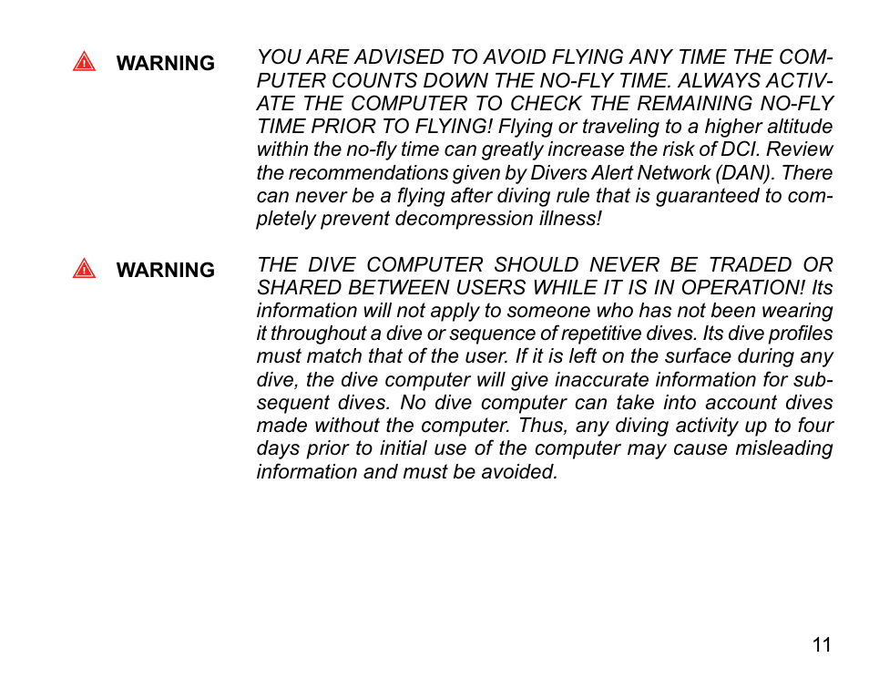 SUUNTO COBRA User Guide User Manual | Page 11 / 123