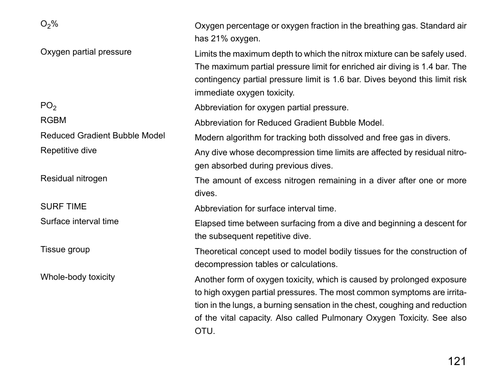 SUUNTO COBRA User Guide User Manual | Page 121 / 123