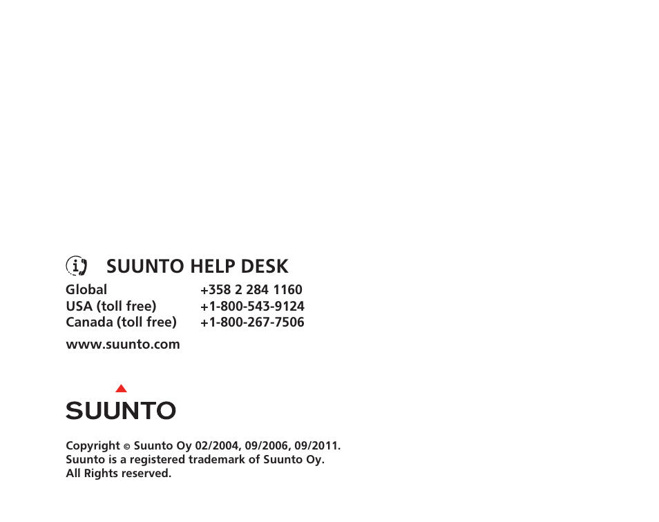 Suunto help desk | SUUNTO COBRA User Guide User Manual | Page 123 / 123