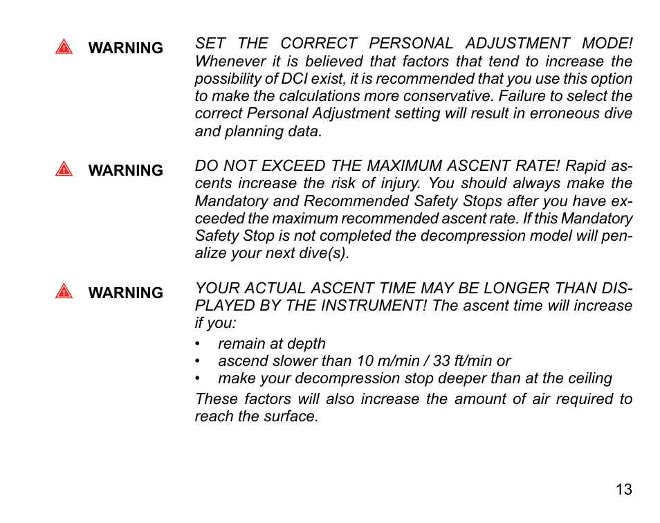 SUUNTO COBRA User Guide User Manual | Page 13 / 123