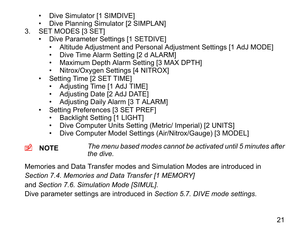 SUUNTO COBRA User Guide User Manual | Page 21 / 123