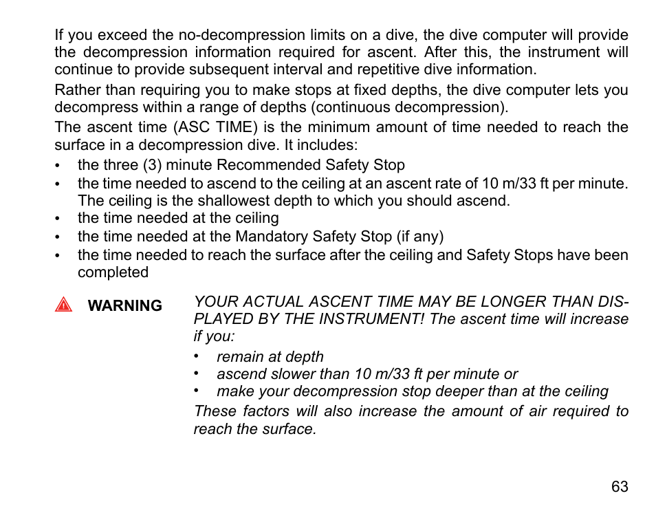 SUUNTO COBRA User Guide User Manual | Page 63 / 123