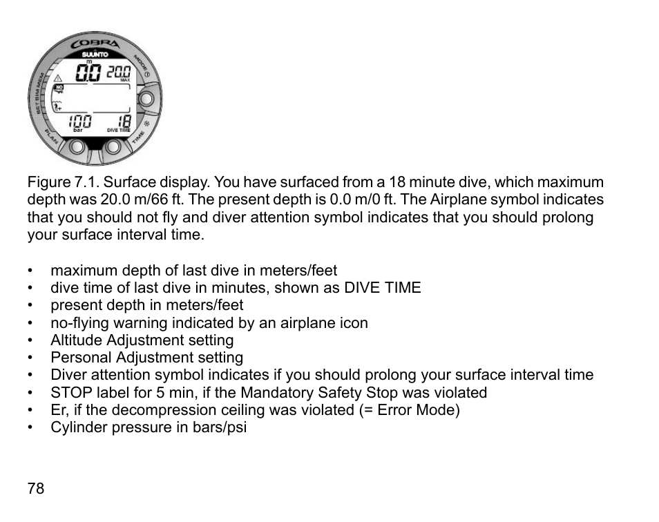 SUUNTO COBRA User Guide User Manual | Page 78 / 123